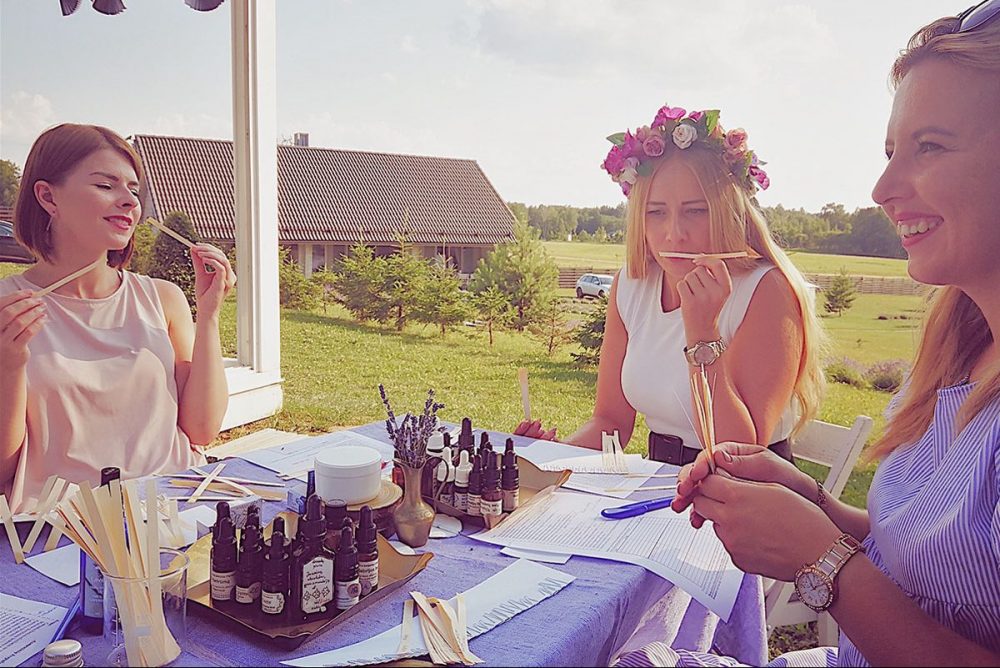 Kvapai Natūralios kosmetikos gamybos užsiėmimai