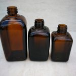 Kvadratiniai rudo stiklo buteliukai GL18<span> - </span>45ml